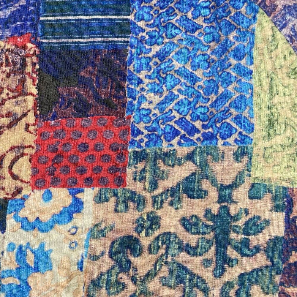 Peruvian Connection M/L Colorful Patchwork Cotton… - image 5